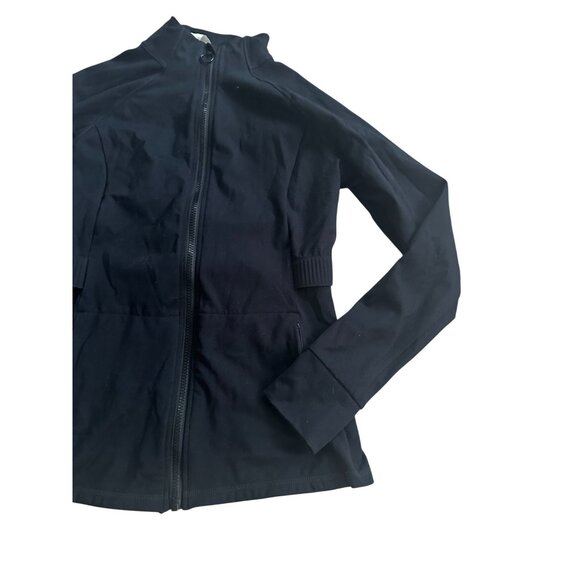 FABLETICS Black Zip Track Jacket Size Medium - Picture 4 of 6